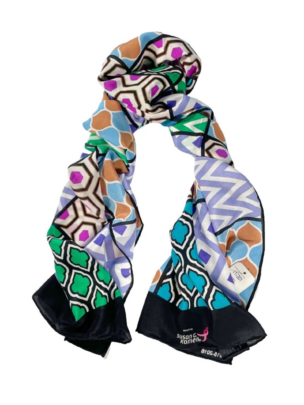 Carlisle Limited Edition Fabric of Hope Silk Scarf NWT